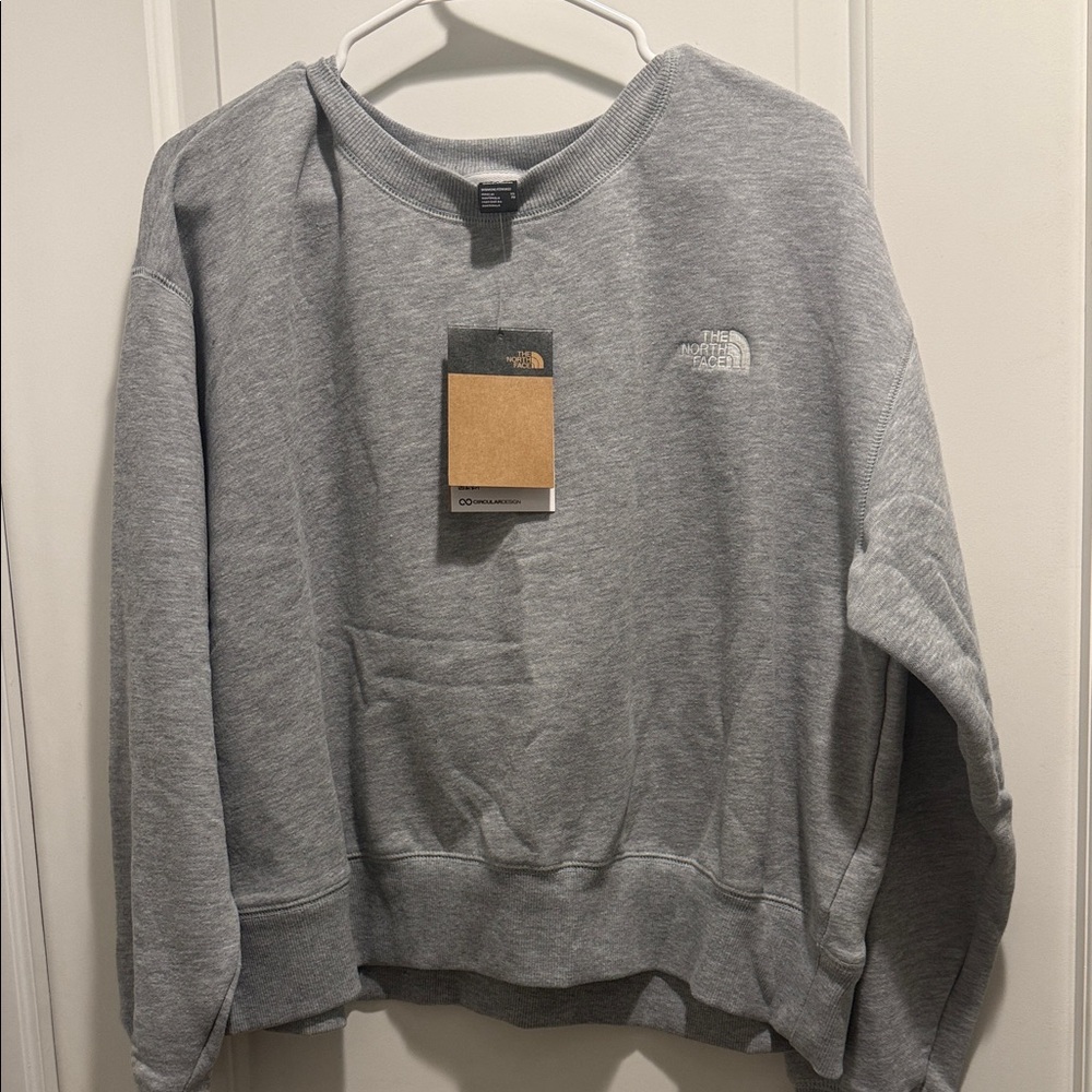 NWT The North Face Heather Cropped Crew Neck